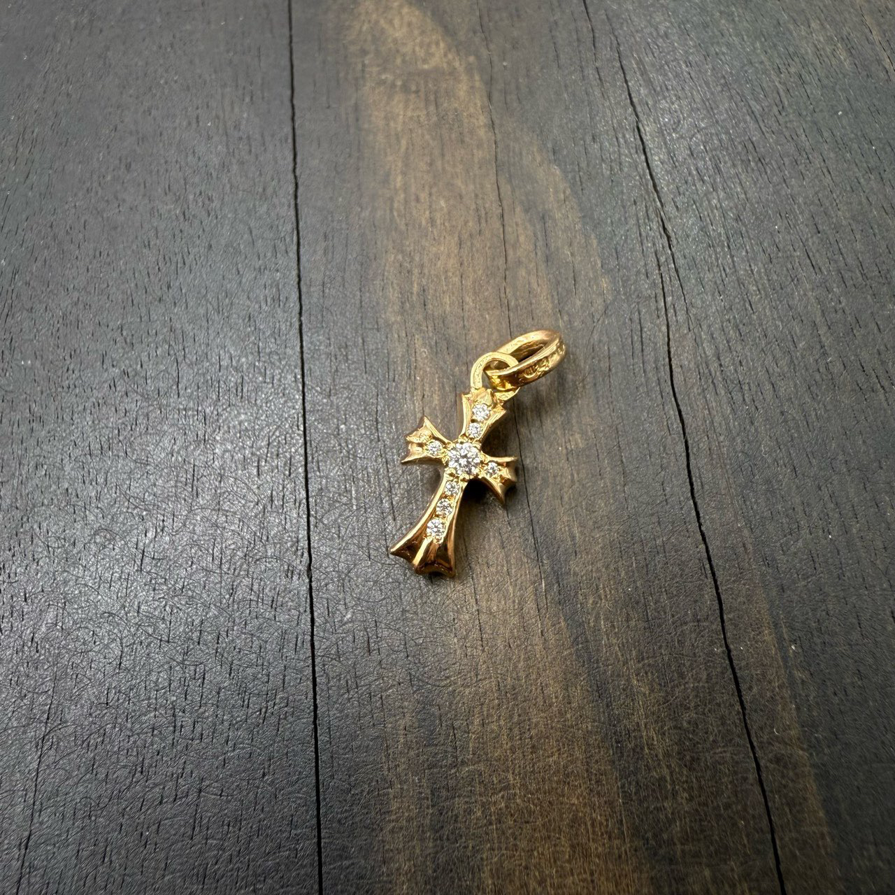 合金吊坠 Chrome Hearts 克罗心 22k 白钻babyfat十字架吊坠