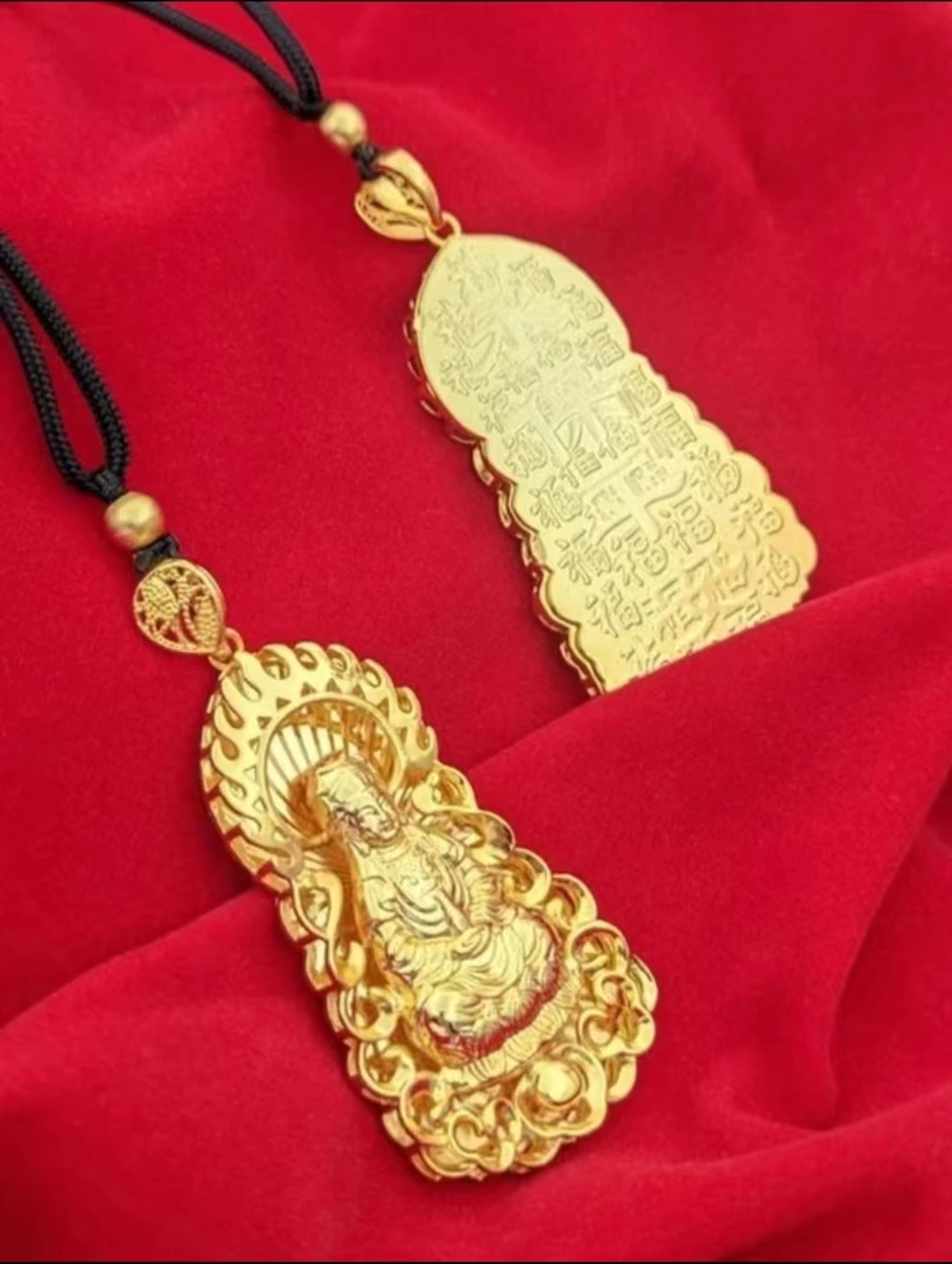 合金吊坠 挂件珠宝金色挂坠项链2025【观音吊坠饰品】精致时尚百搭