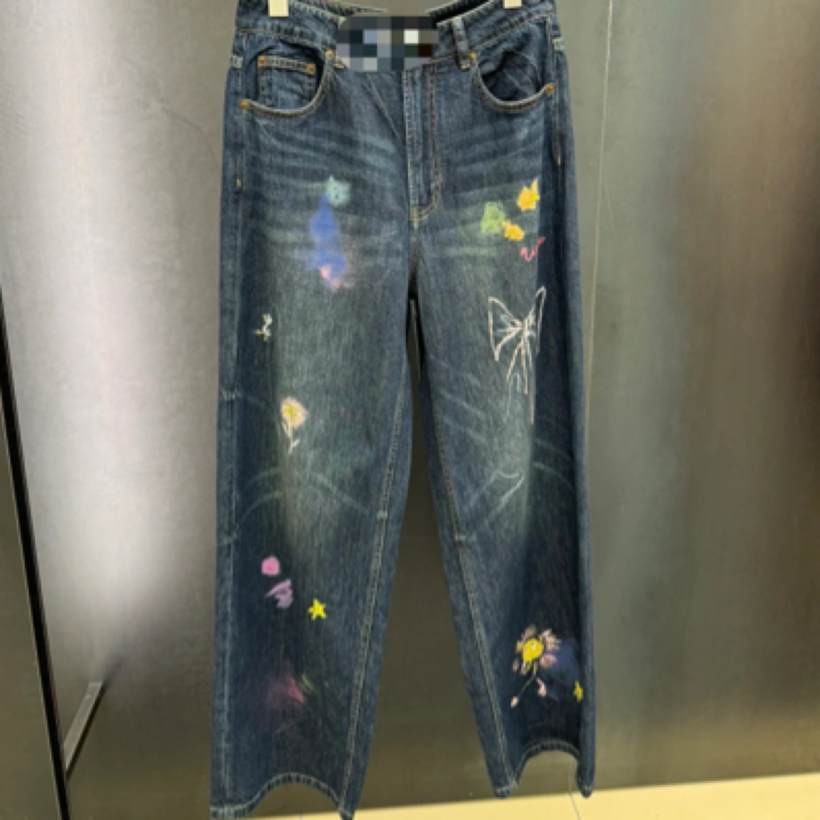 涂鸦春夏款牛仔裤女