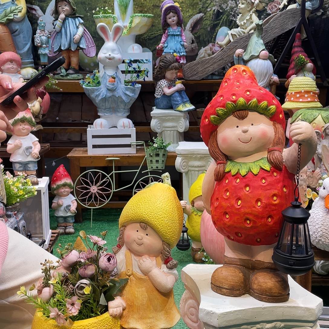 摆件花园摆件红红火火