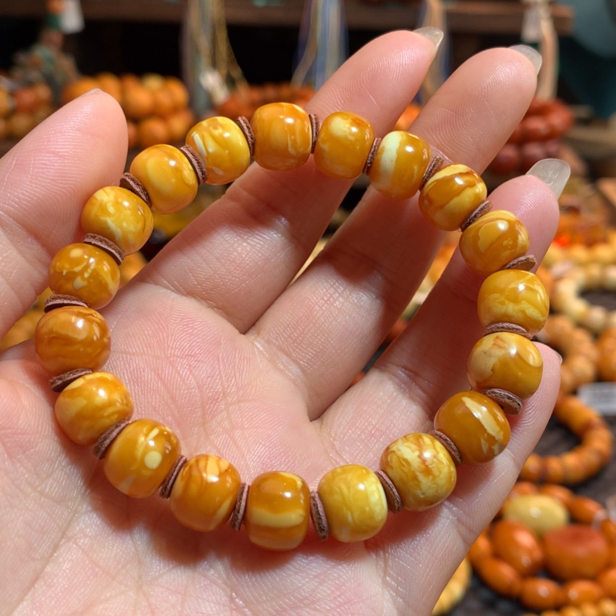 【闪购商品】手串蜜蜡未镶嵌蜜蜡手串