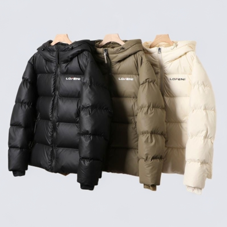 四码短款肤感蛋白皮黑钻5.0三色版+男女羽绒服外套GGLJ-XJ