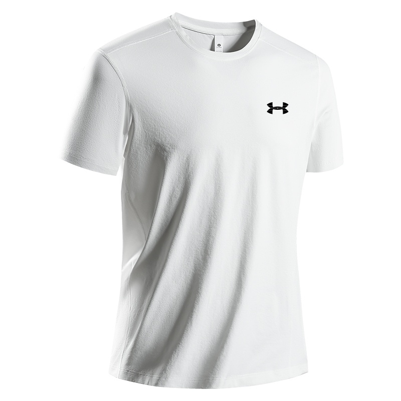 UA安德马速干短袖男士2025夏季新款休闲跑步运动服宽松薄款T恤