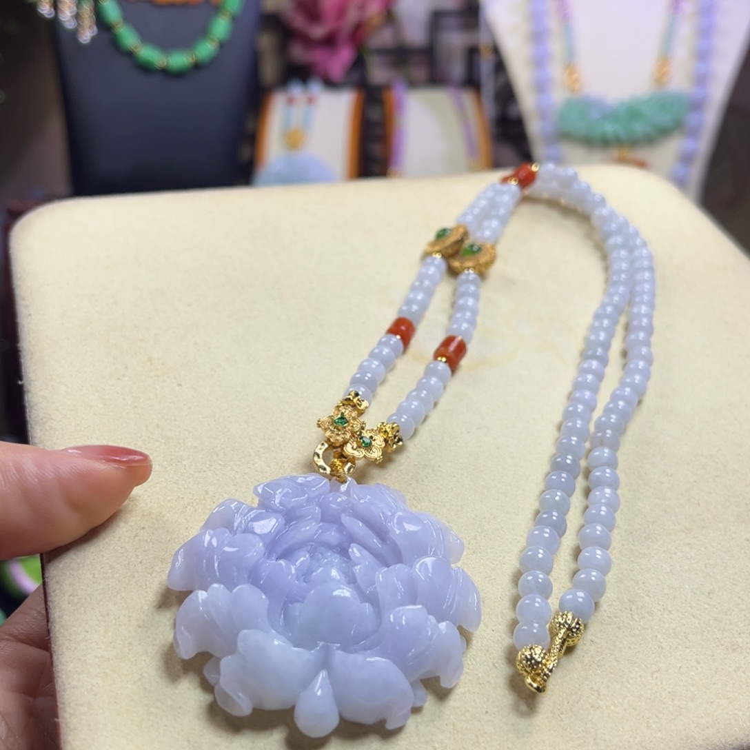 翡翠未镶嵌颈饰天然翡翠