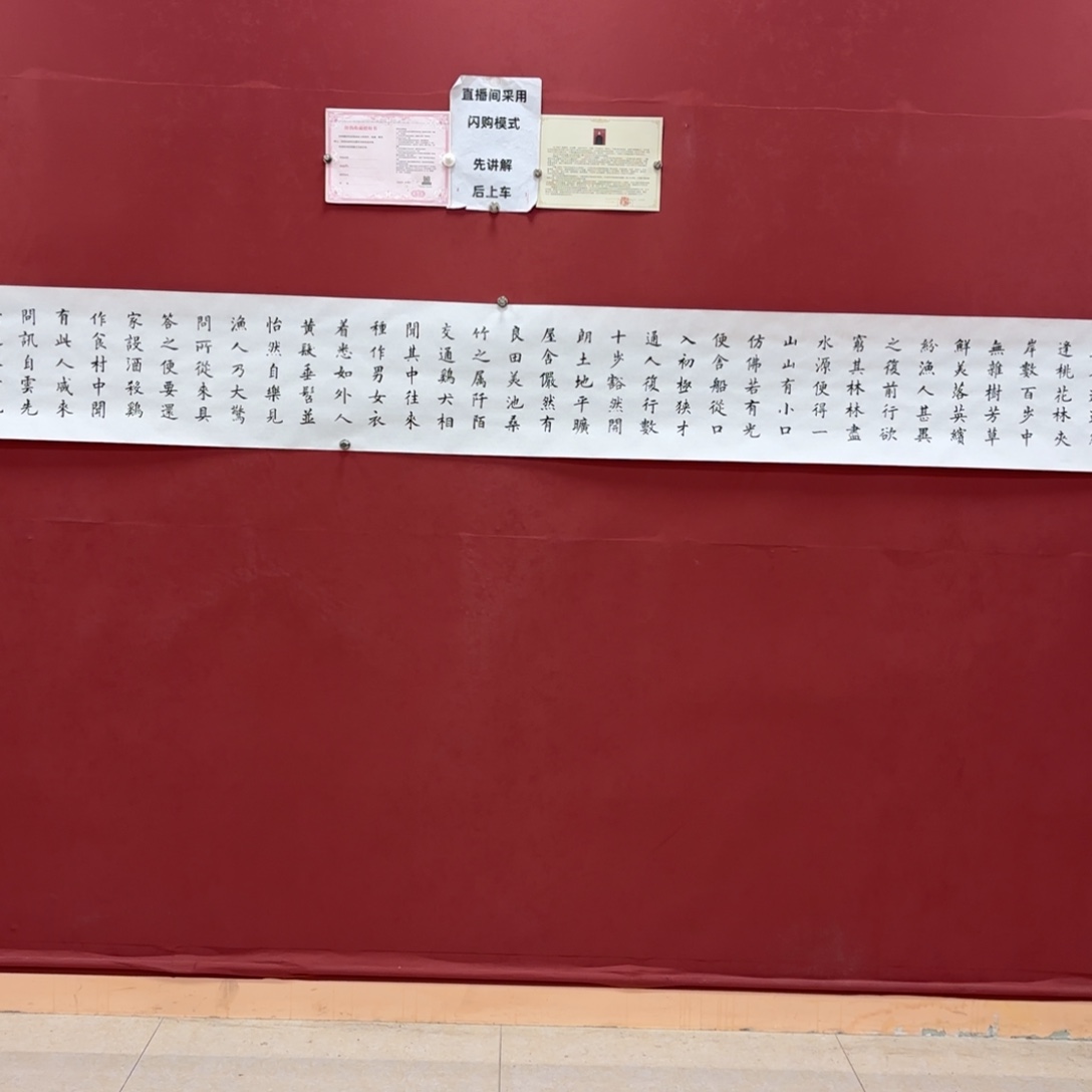 国画唐建国书法桃花源记