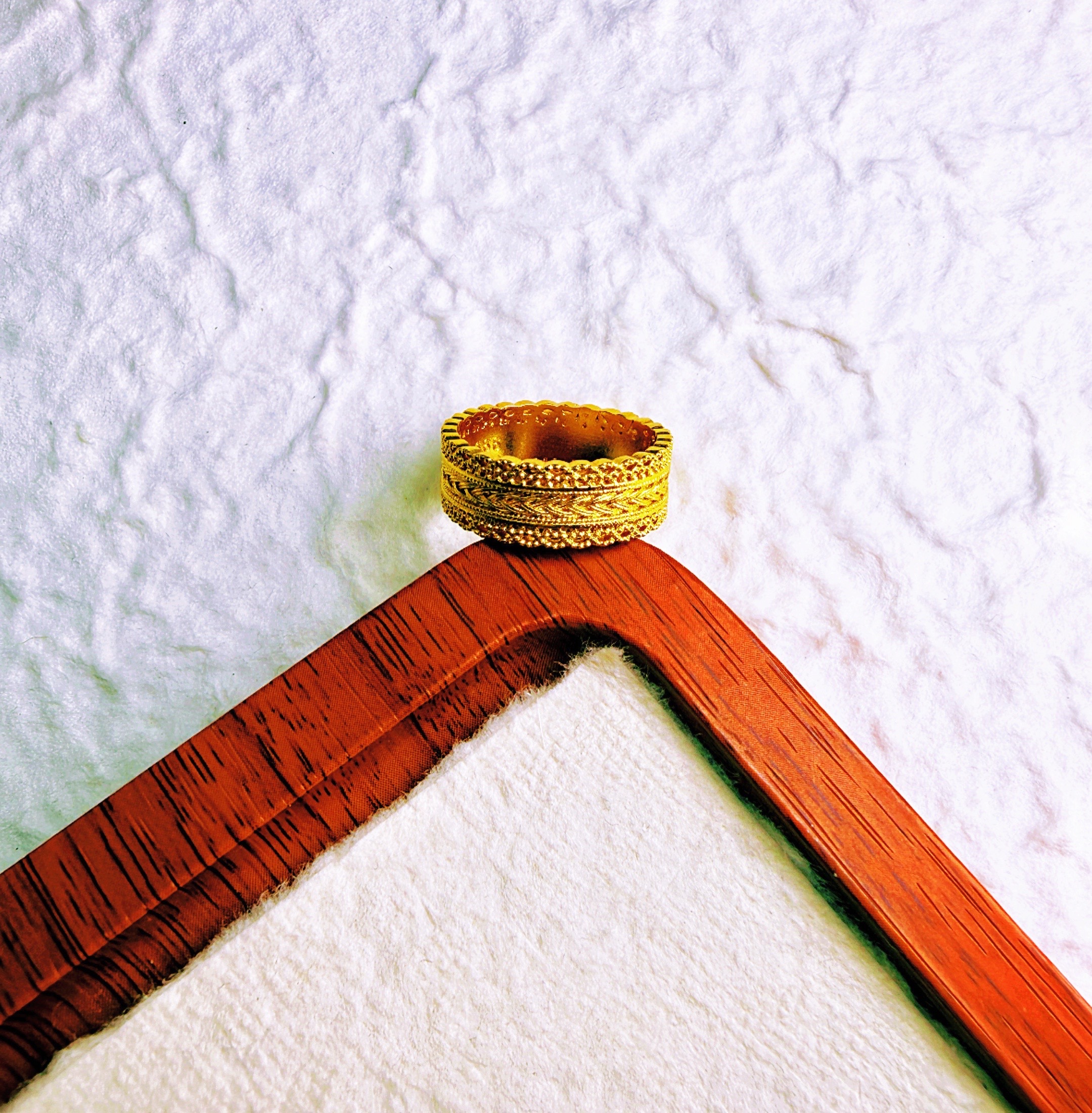 钨合金戒指 【丁老头甄选】精工花丝腰缠万贯戒指40179