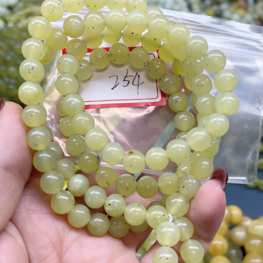 未镶嵌蛇纹石玉手串