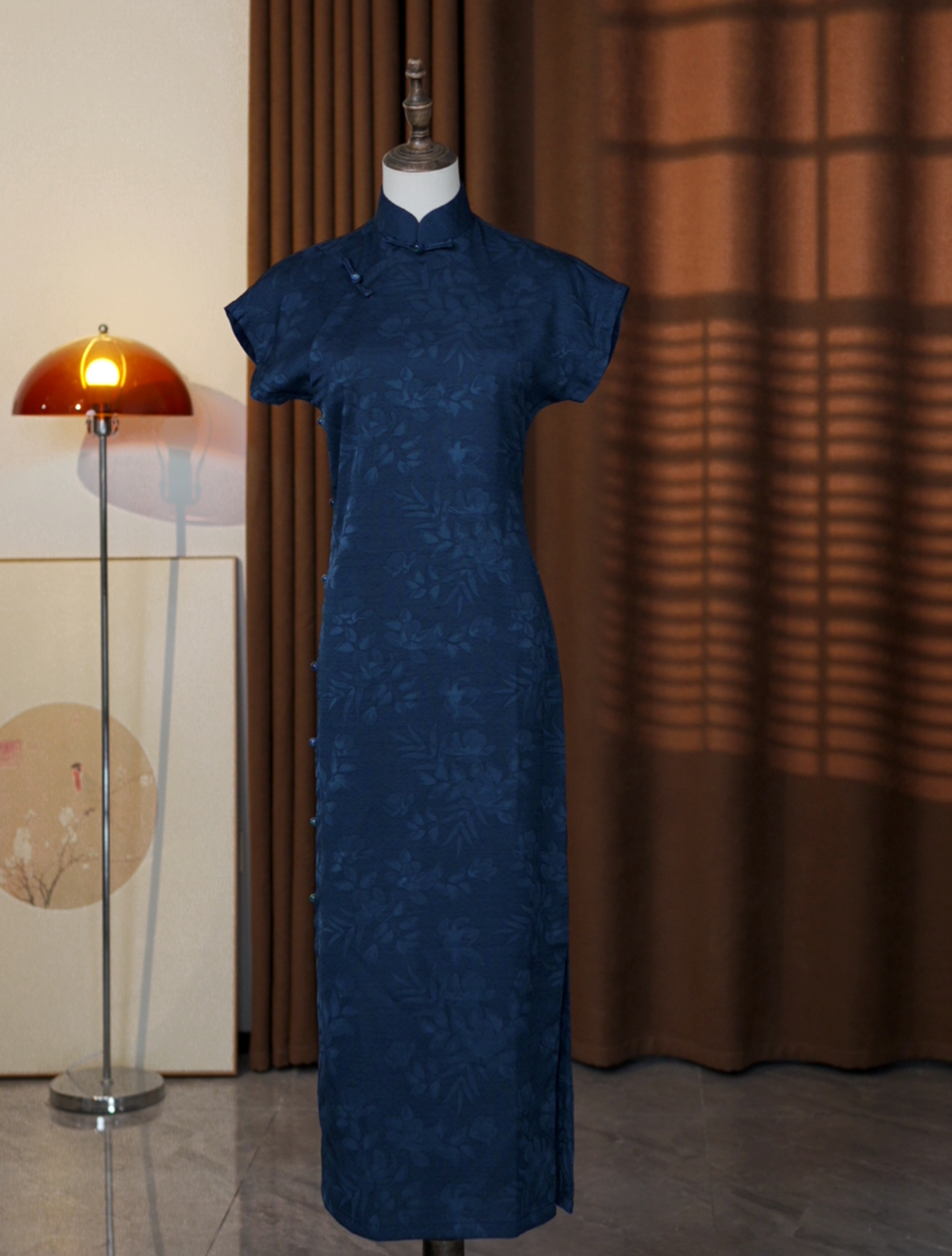 雅木 应夕 春夏款全开襟优雅日常旗袍 衣长125cm