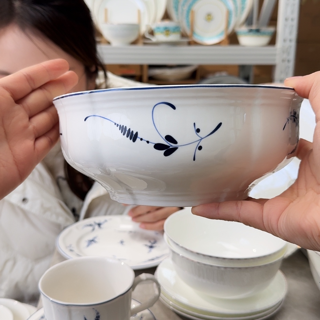 骨瓷8英寸大碗20厘米1个外贸尾单