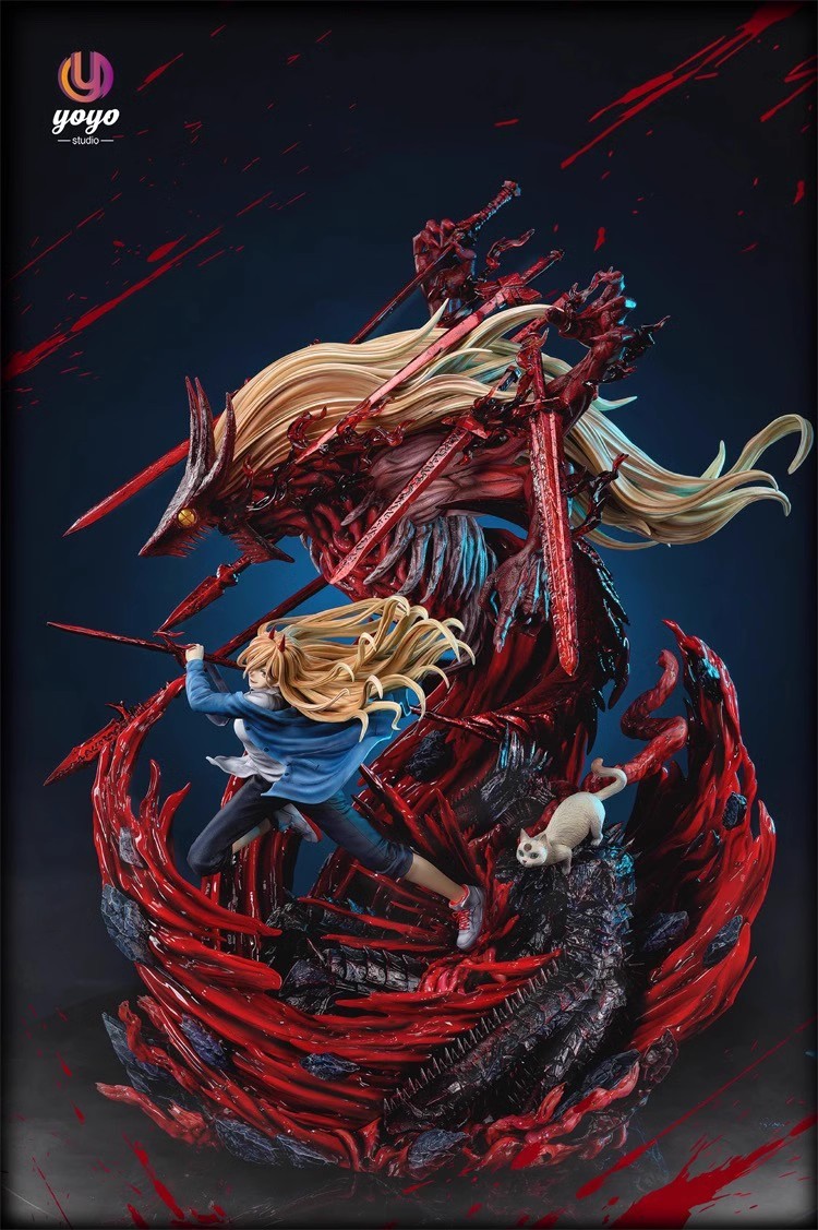 卡 JC模玩YOYO 帕瓦 电锯人雕像系列 帕瓦 限量GK 雕像