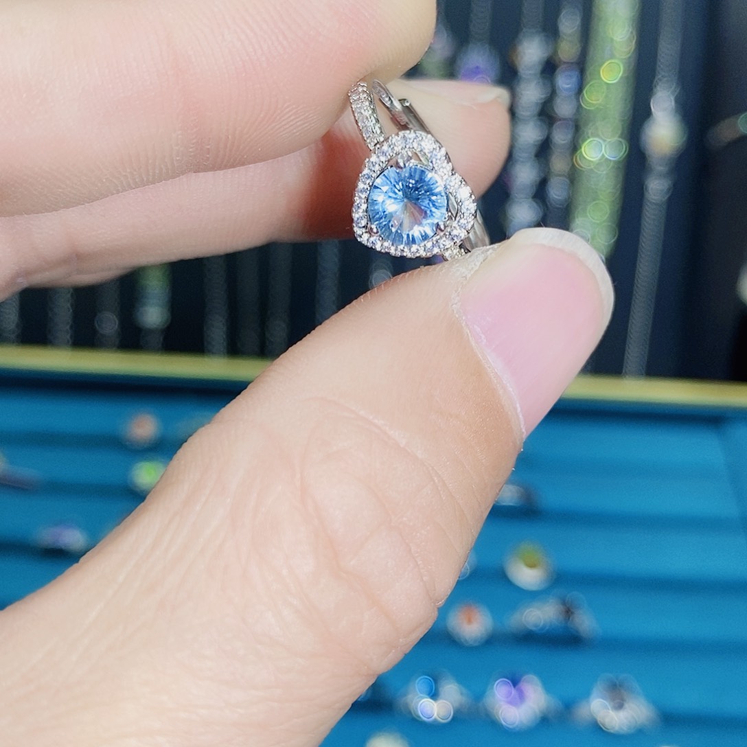 紫晶珠宝半成品银S925镶嵌