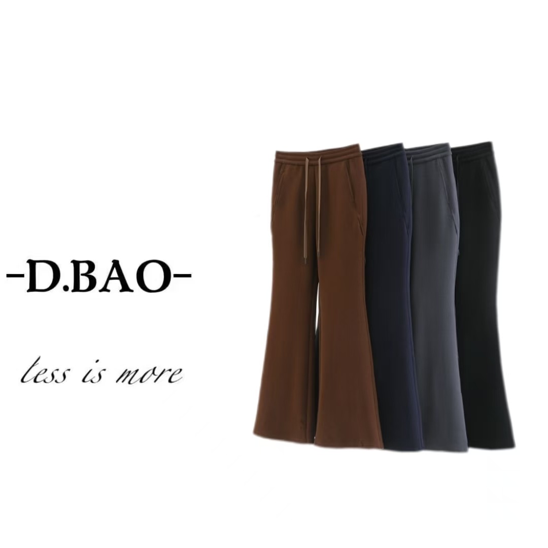 Wan'L-超模裤高腰微喇休闲裤 080号 6038