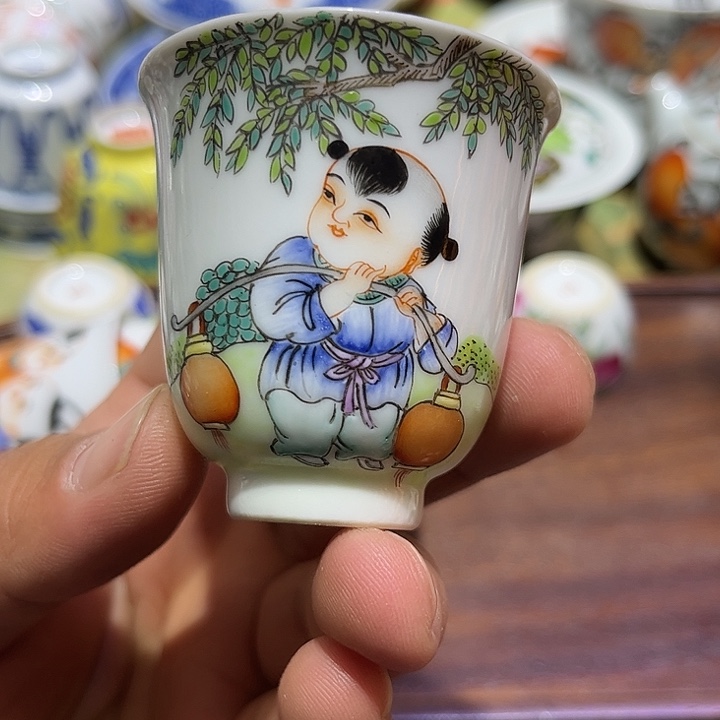 纯手绘精品盖碗杯