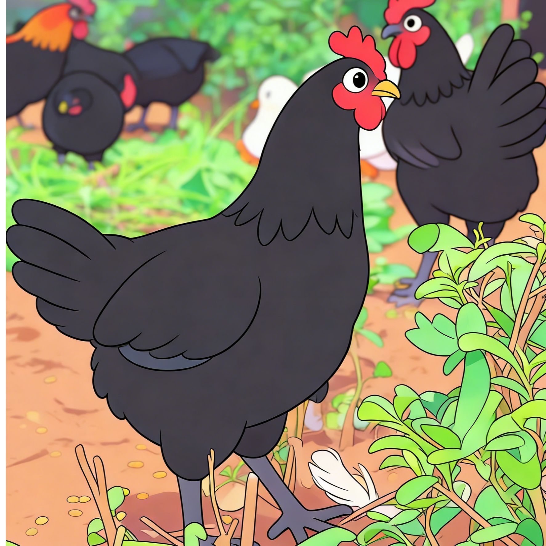 黑凤鸡红冠黑毛黑皮每只重量2斤的到手四只