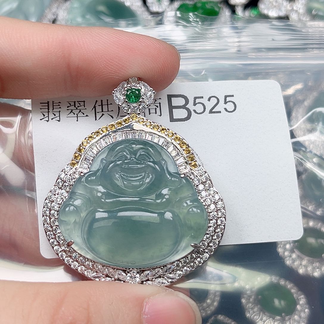 翡翠未镶嵌颈饰翡翠525