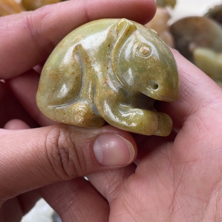 蛇纹石玉颈饰未镶嵌