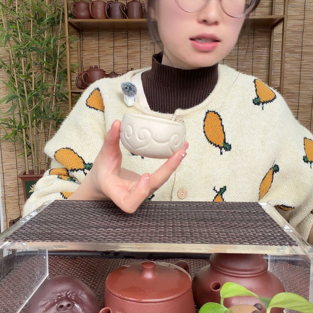 紫砂茶壶原矿白玉段主人杯100CC左右没礼盒