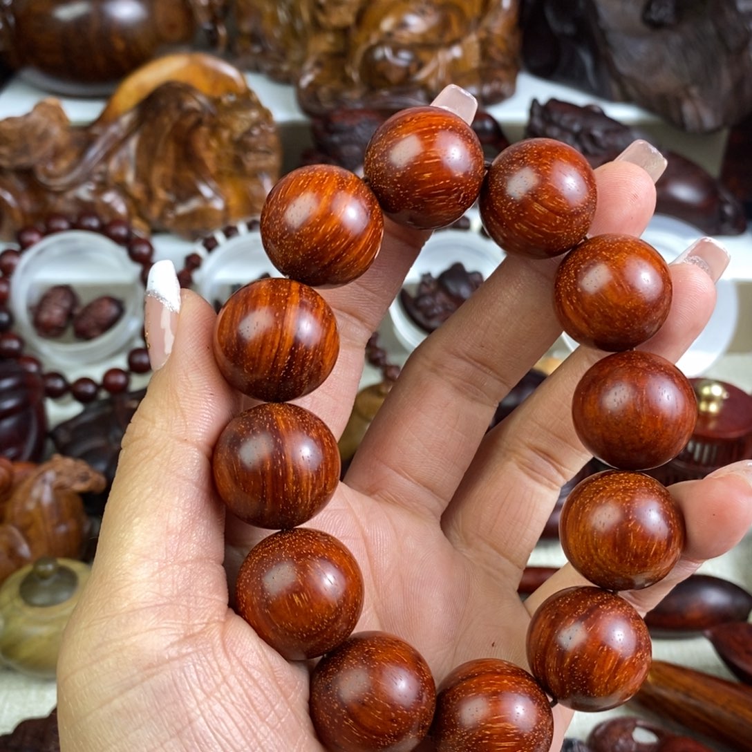~***~木印度小叶紫檀2.0手串