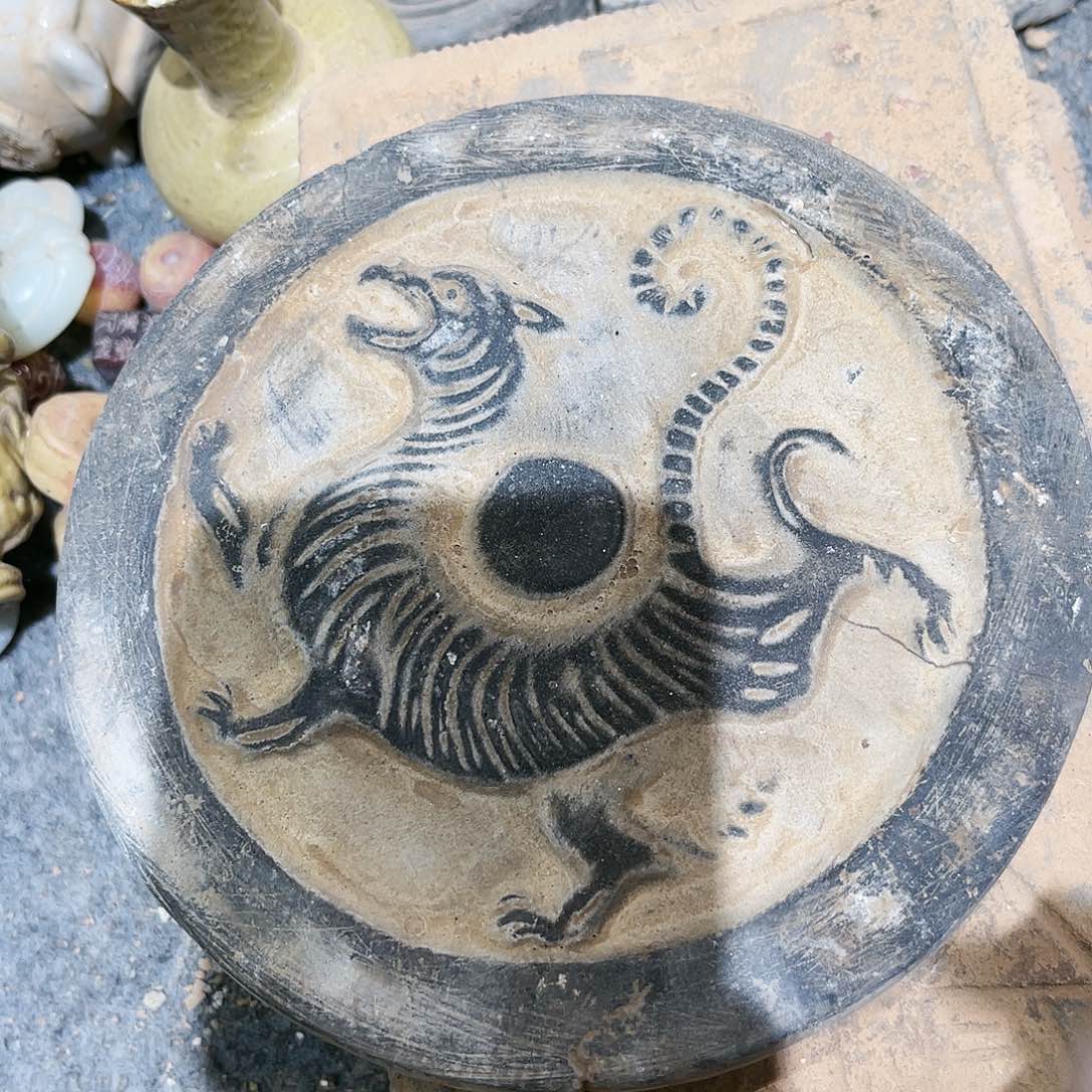 瓦当摆件茶台的一