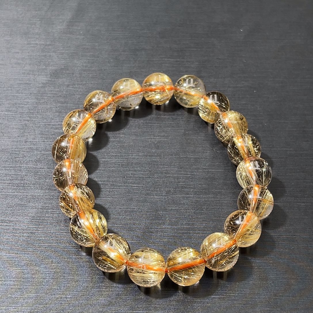 请****未镶嵌发晶手串钛晶