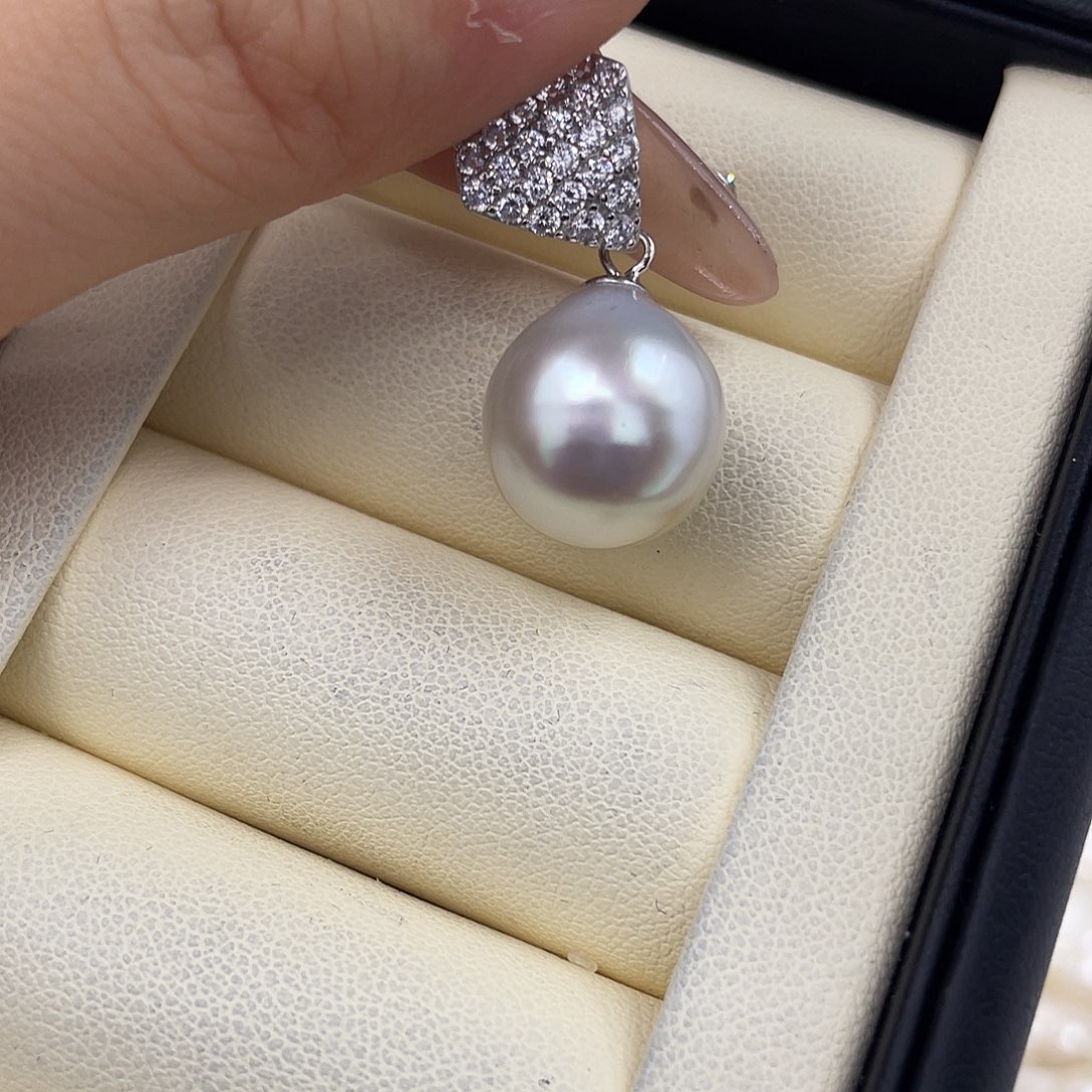 银S925镶嵌海水珍珠颈饰