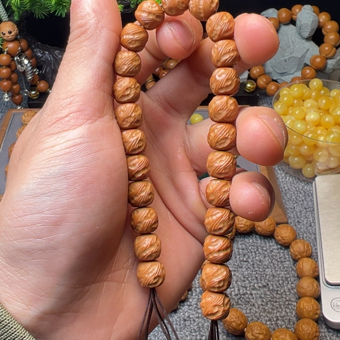 猴头核桃把件9号观山
