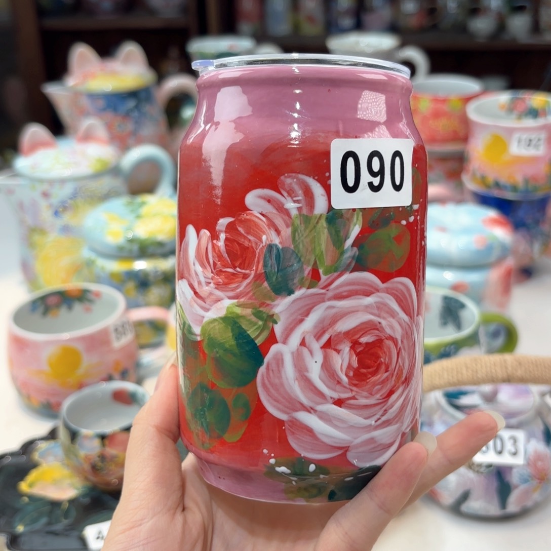 景德镇手绘高温釉下彩陶瓷茶具