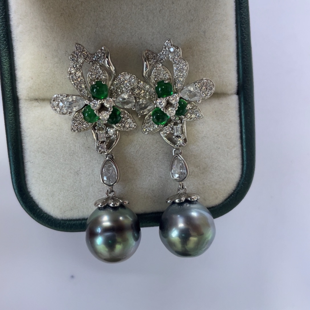 海水珍珠耳饰未镶嵌