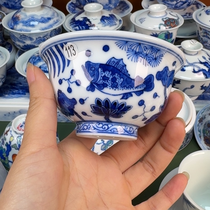 景德镇手工手绘杯子113