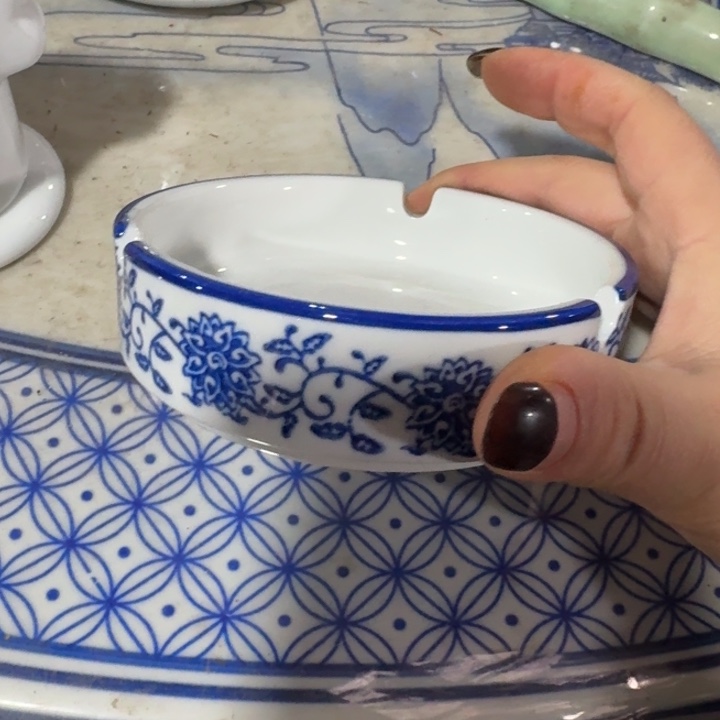 摆件釉下青花高温