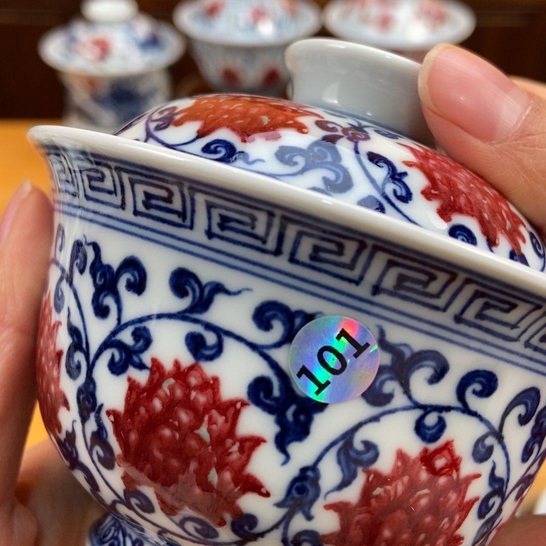 手绘现代茶具非古董