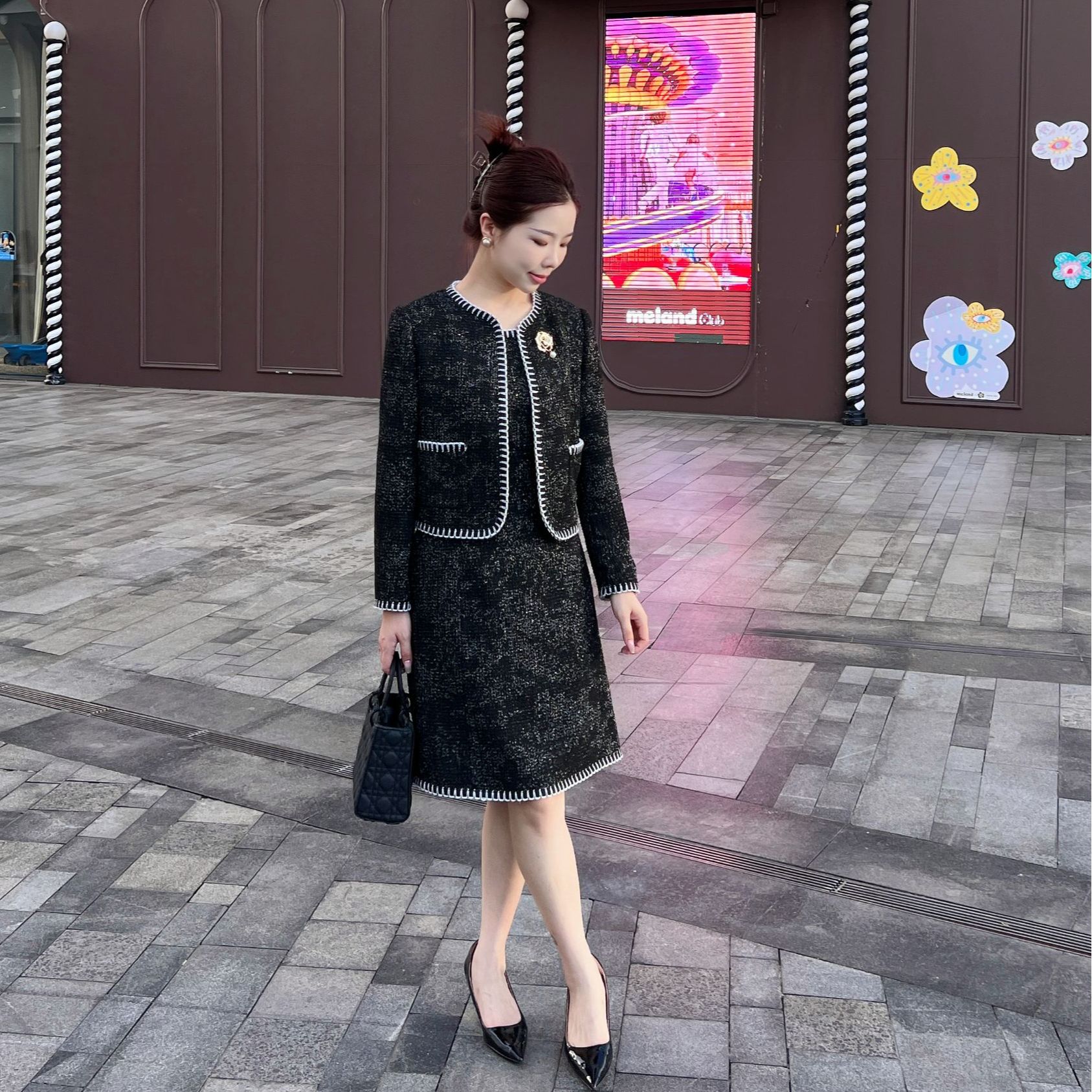 【iditto品牌】小香风2025秋款新国风气质名媛高级感套装TWCC306