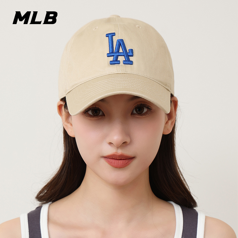 MLB正品帽子2025软顶大标NY洋基队运动帽LA休闲鸭舌帽棒球帽CP66