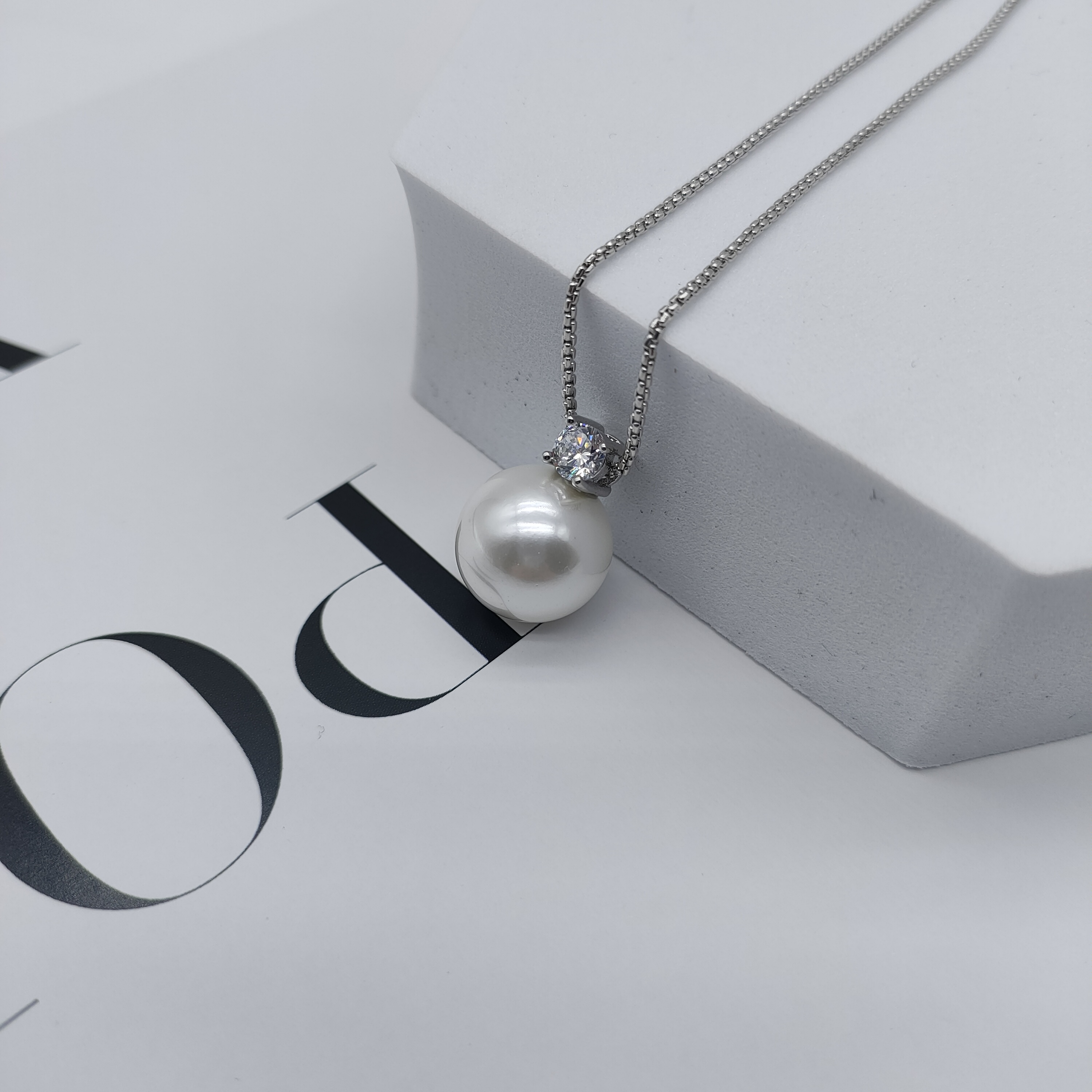 【丹姐】12mm和14mm正圆冷白王妃款简约吊坠 贝珠