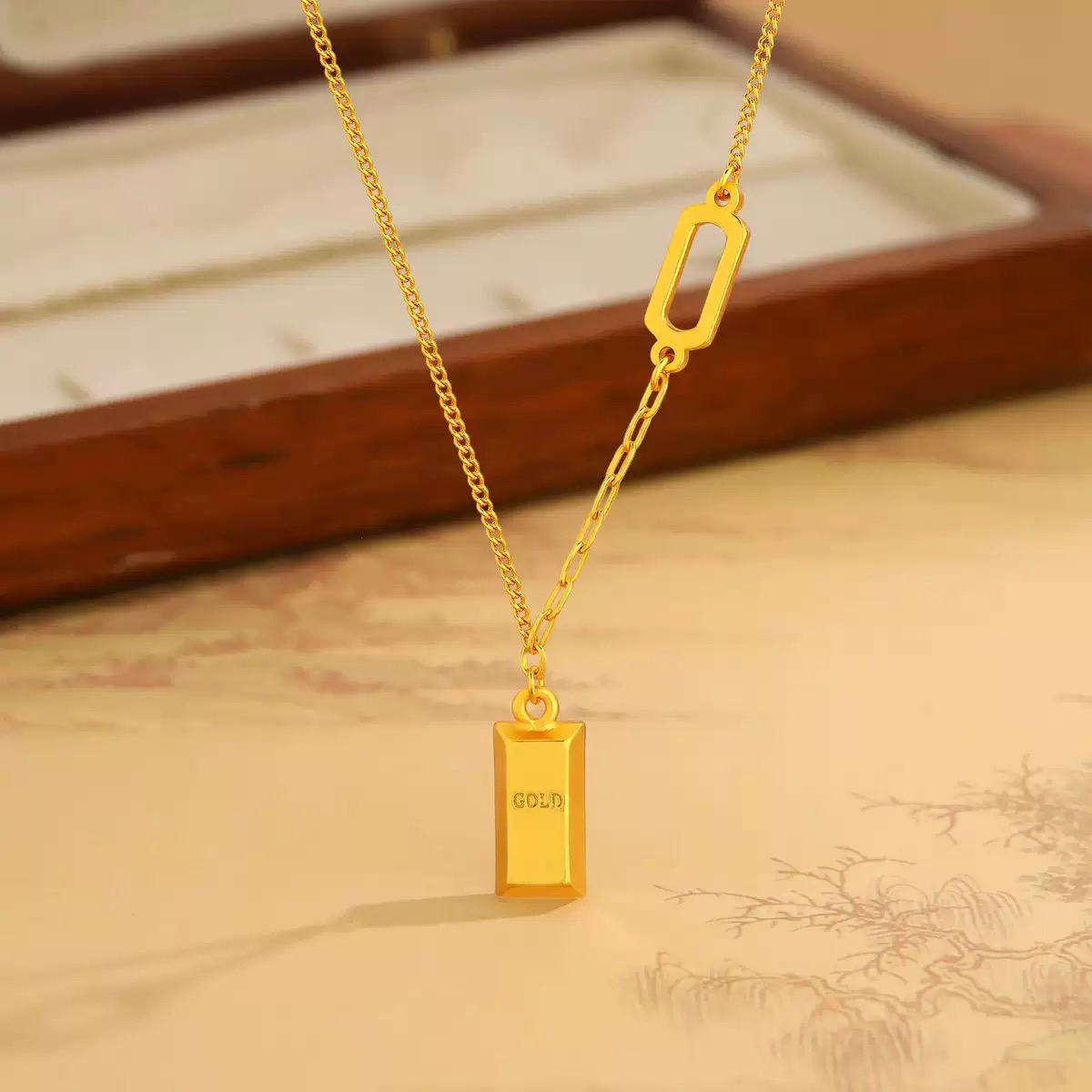 合金项链 A520小方砖项链