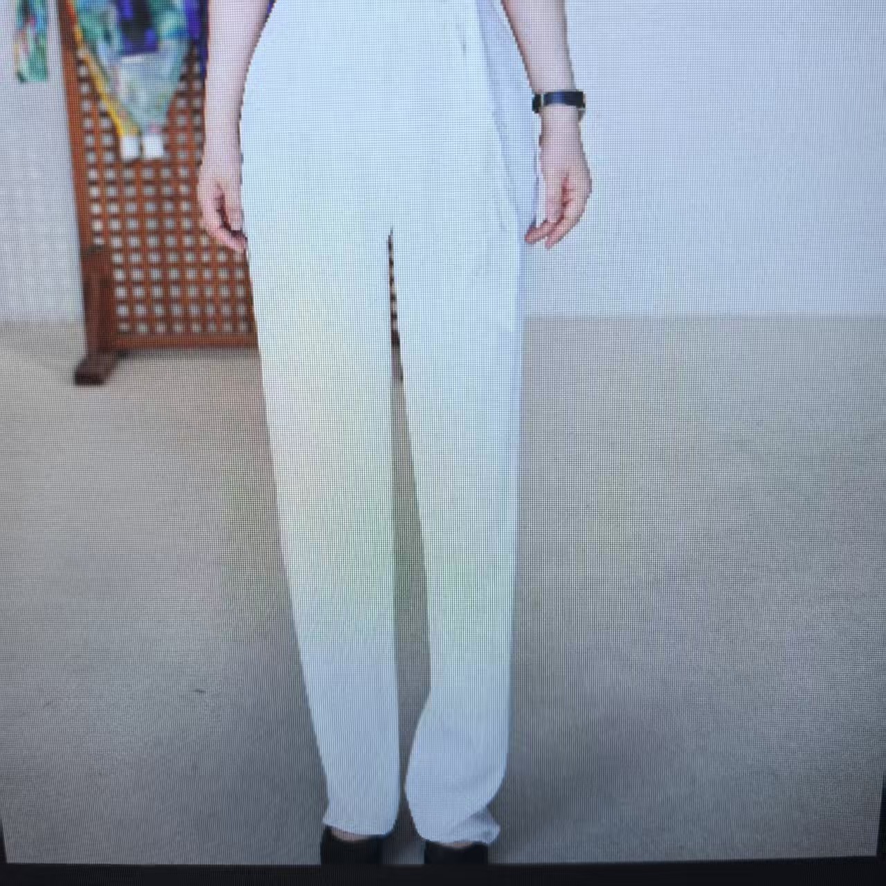 新款休闲百搭宽松简约纯色高腰直筒女长裤