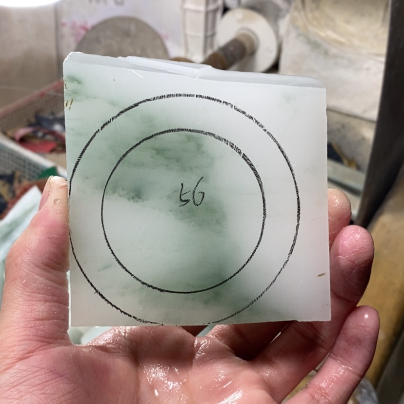 【闪购商品】石英质玉（天山翠）手镯未镶嵌代****哦定制手镯