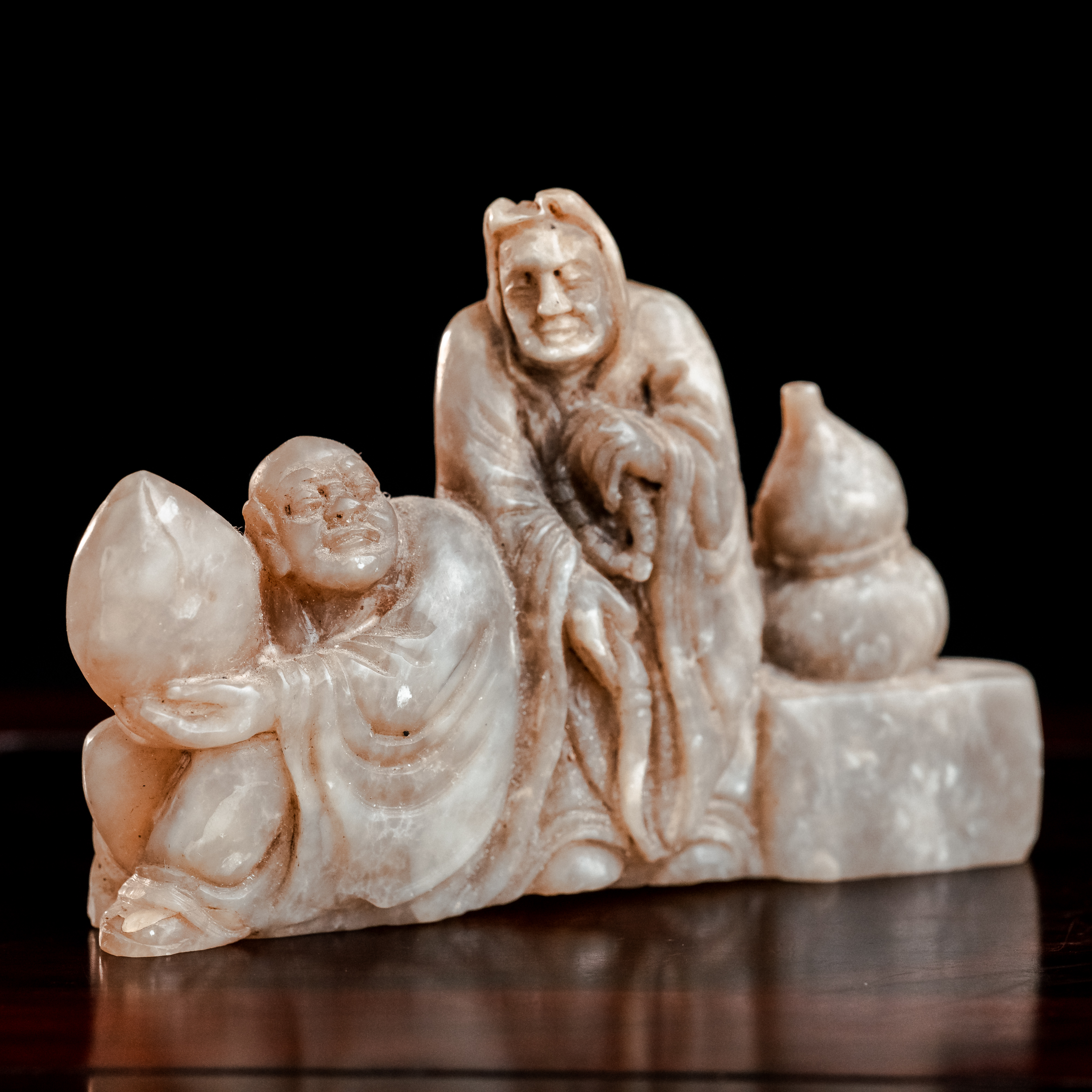 明寿山石罗汉献寿