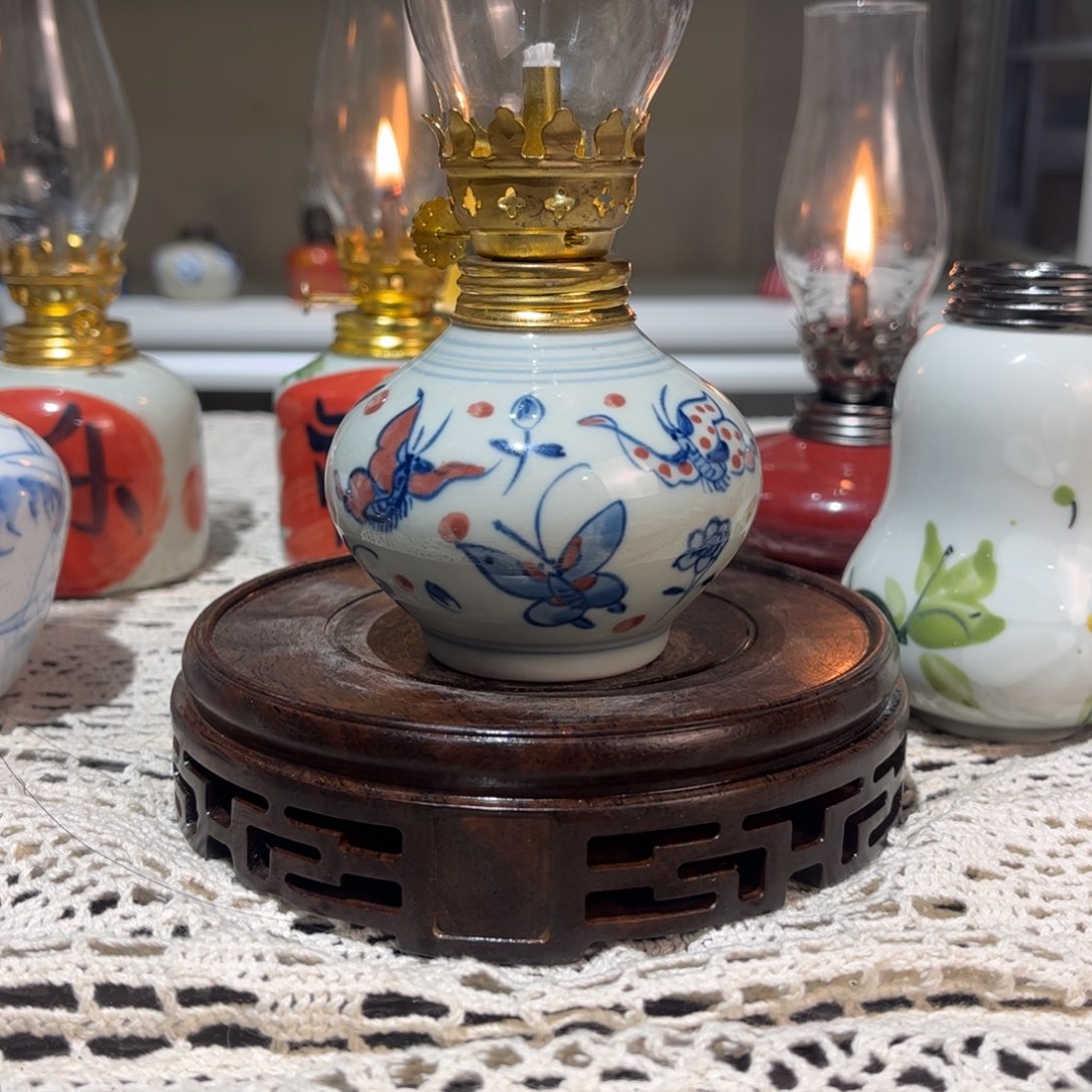 摆件景德镇陶瓷香薰灯