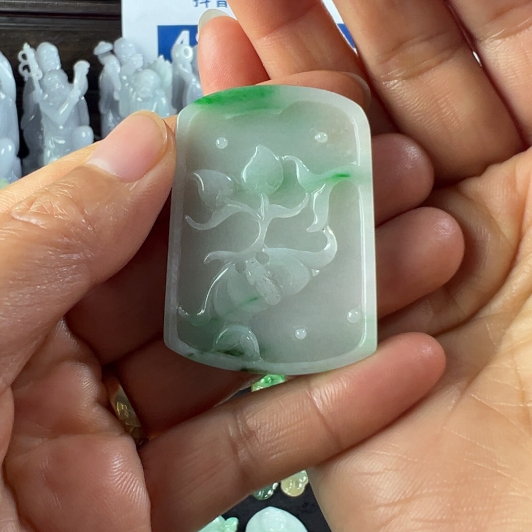 翡翠未镶嵌手镯天然翡翠挂件