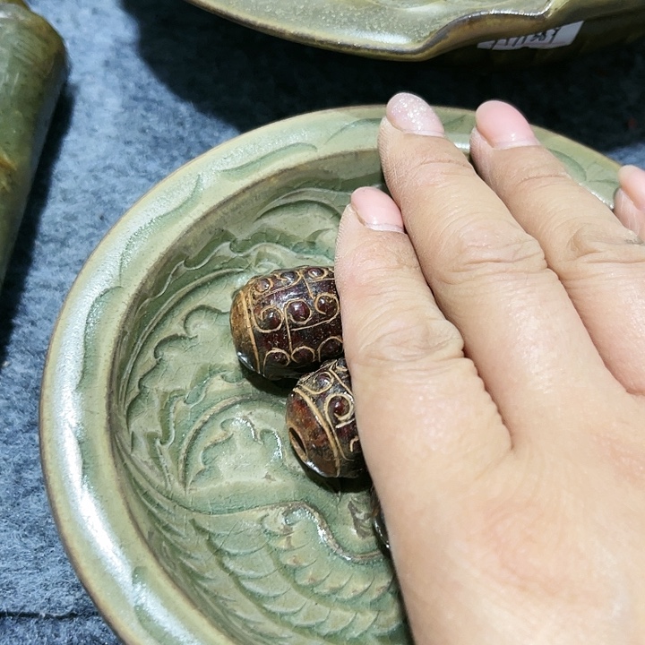 唐*令瓦当摆件摆件茶的