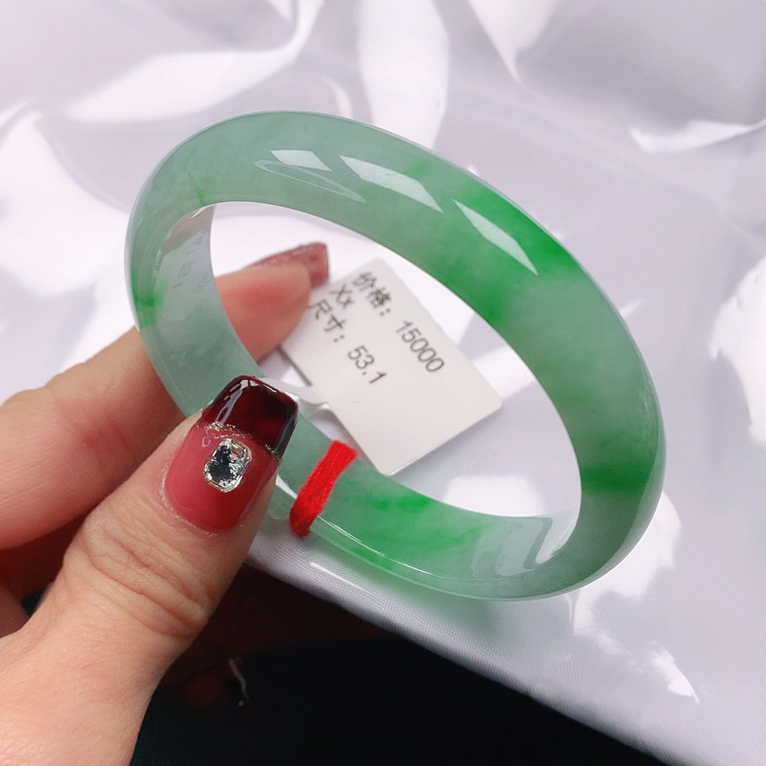 翡翠手镯（贵妃镯）未镶嵌天然翡翠手镯53