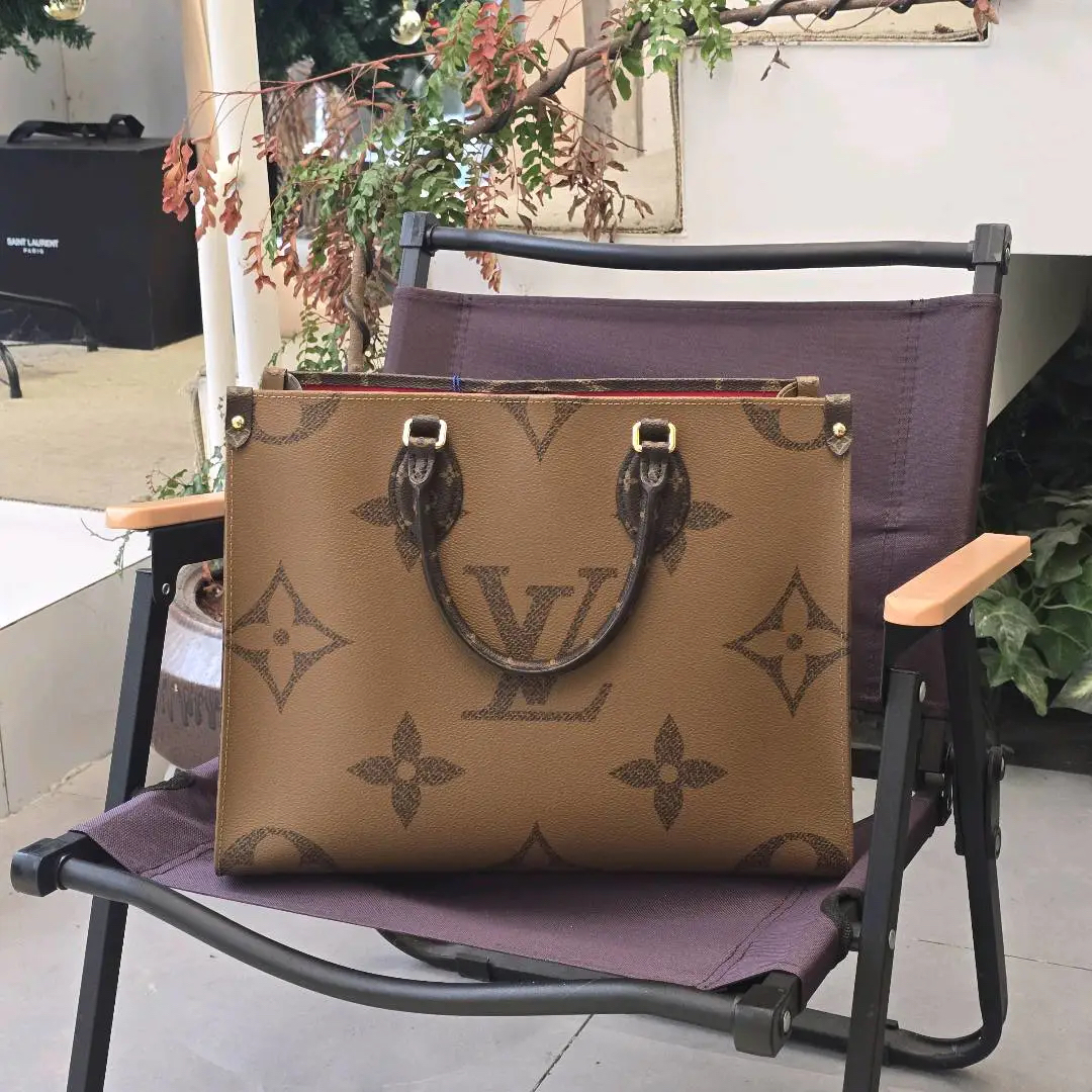 99新 LouisVuitton/路易威登 中号 onthego 手提单肩斜挎包
