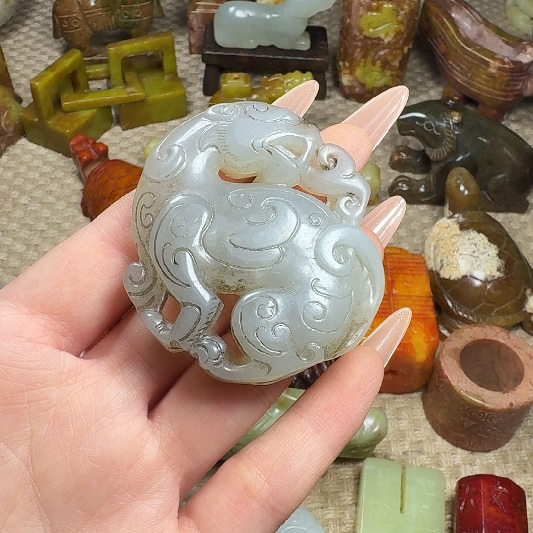 白玉菩提吊坠挂件