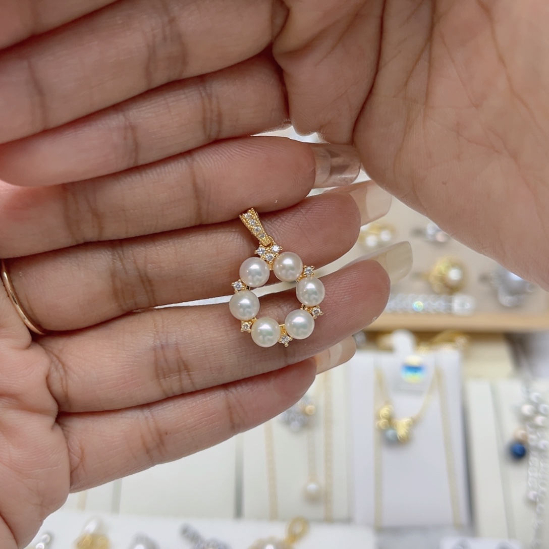 淡水珍珠戒指合金