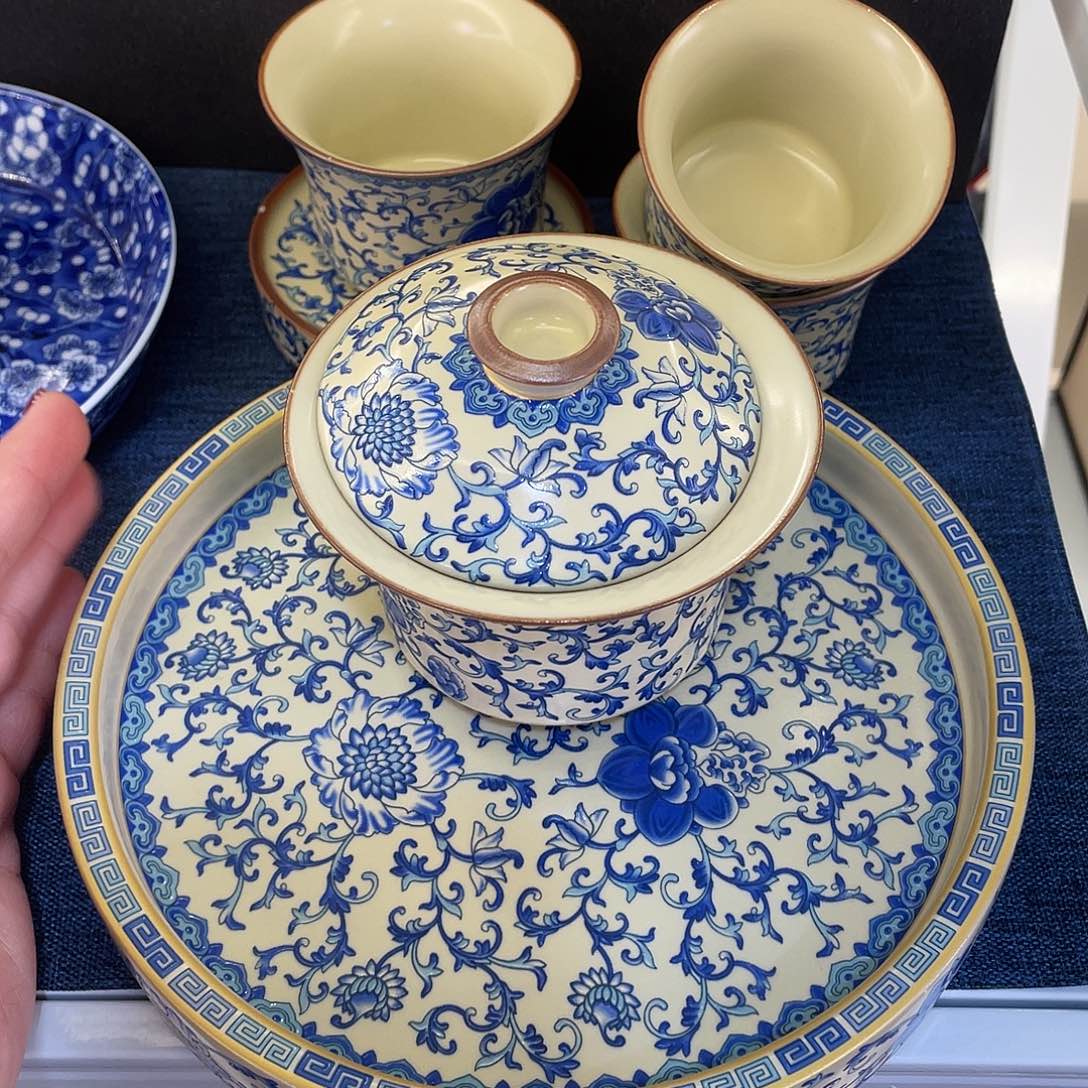 陶景德陶瓷盖碗茶具