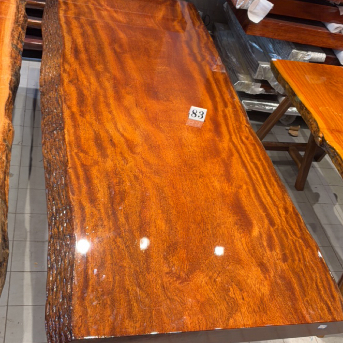 整块原木无拼接实木大板桌可作茶桌办公桌家用新中式风格