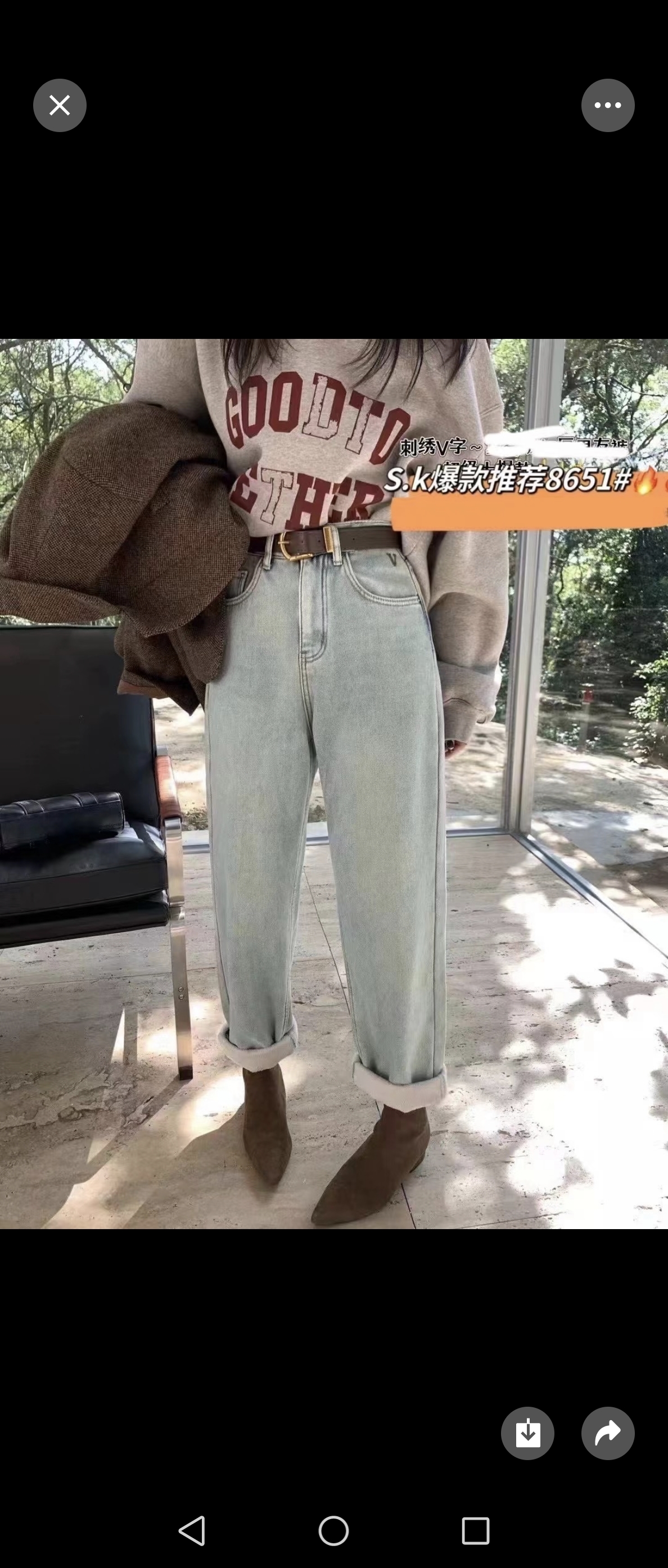 水洗高弹力九分裤高腰牛仔裤薄款直筒裤