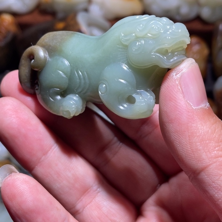 和田玉未镶嵌挂件