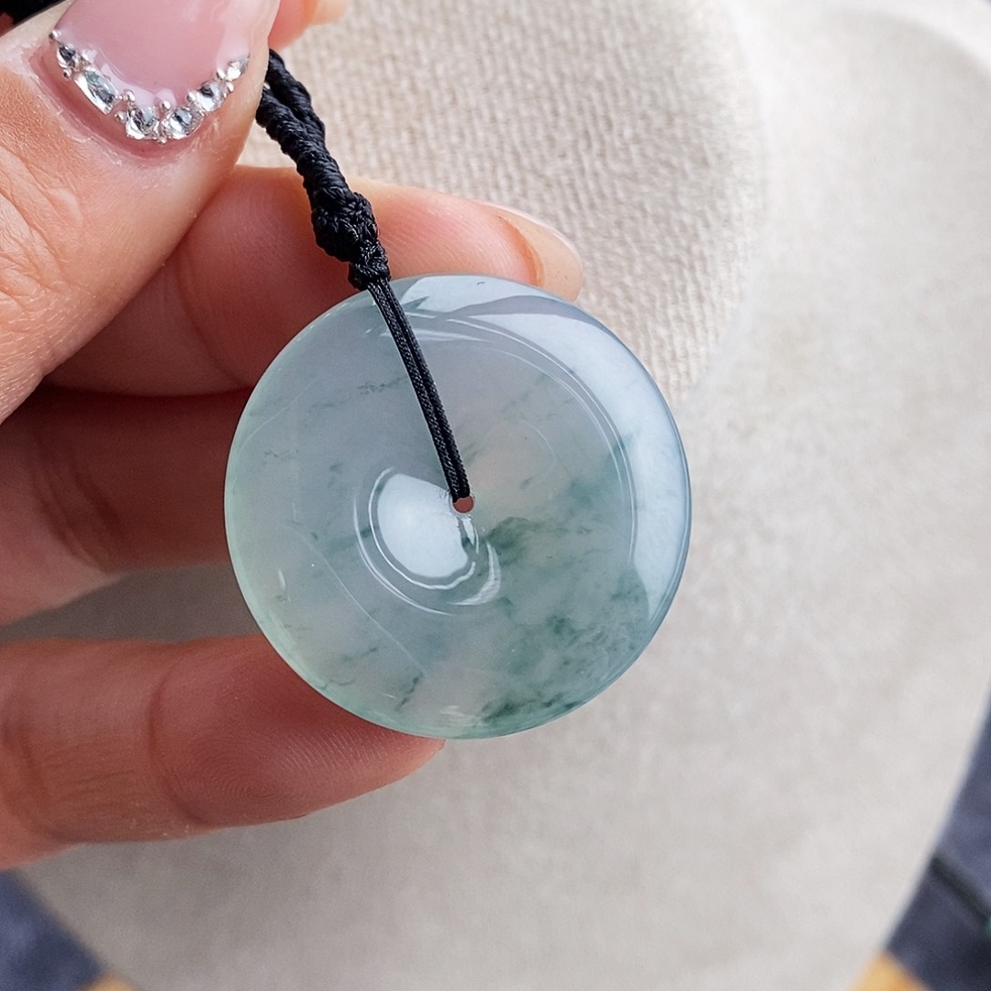 翡翠颈饰未镶嵌翡翠首饰29.6*5.4